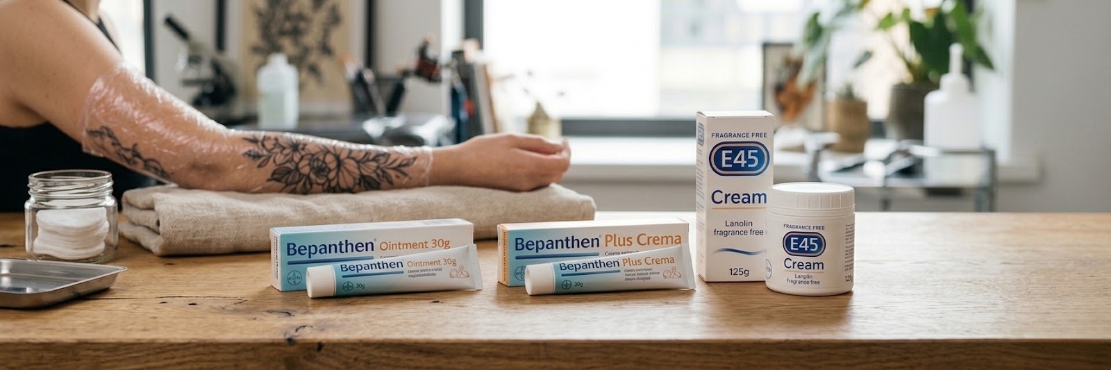 Bepanthen Tattoo Aftercare vs E45: What I Look For